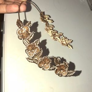 Golden Flower Halo Headband